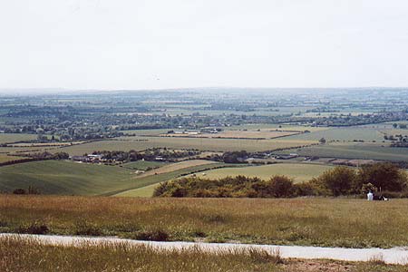 Dunstable Downs looking east into the Vale of Aylesbury