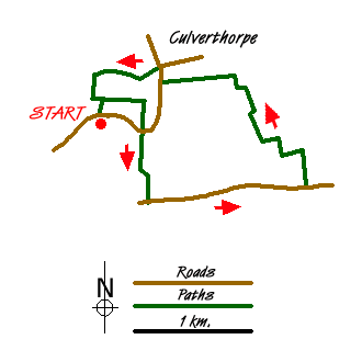 Route Map - Culverthorpe Walk