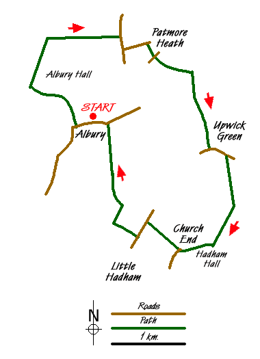 Route Map - Albury Circular Walk