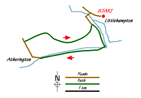 Route Map - Littlehampton to Climping Walk