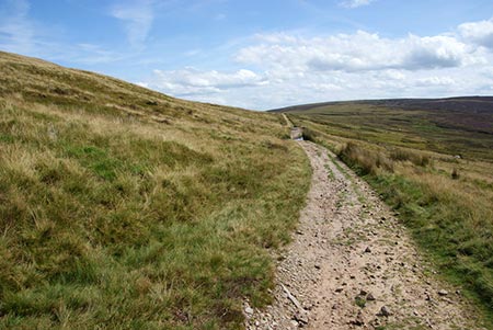 Former Roman road on Hard Hill Top