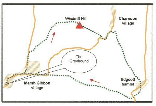 Route Map - Charndon & Edgcott Walk