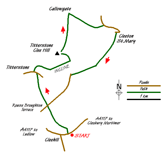 Walk 2654 Route Map