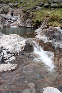 Waterfalls in Lingmell Beck