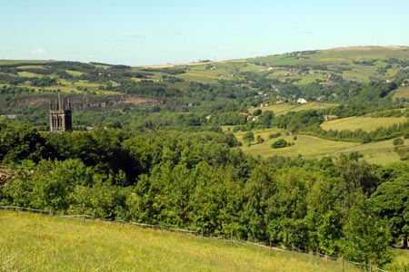 Photo from the walk - The Pots & Pans from Uppermill