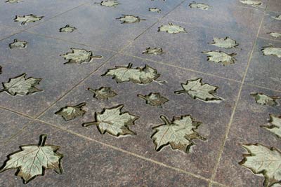 The Canadian memorial in Green Park