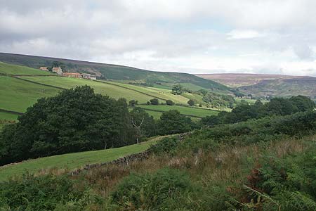 The Esk Valley with High House Farm on the hillside