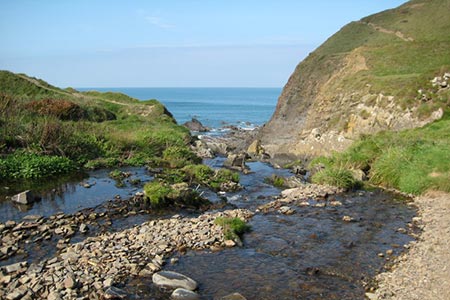 Welcombe Mouth on the North Devon coast
