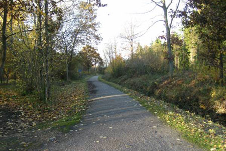 The track bed of the old Canterbury to Whitstable Railway