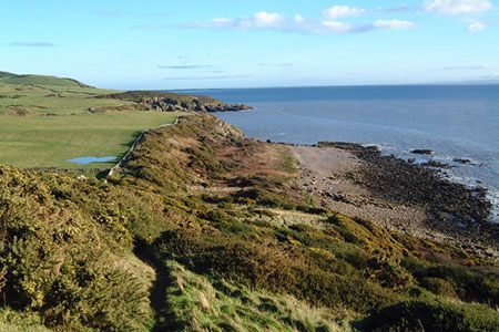 Colven coastal path from Rockcliffe to Sandyhills