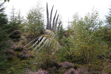 Feathersaurus, sculpture in Grizedale Forest