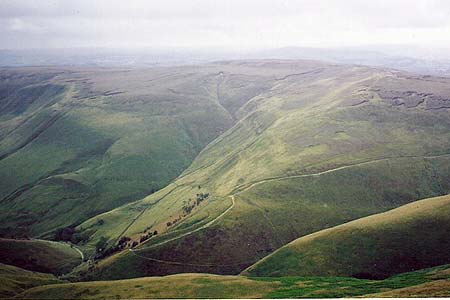 Brown Knoll from the Pagoda on the flanks of Kinder Scout