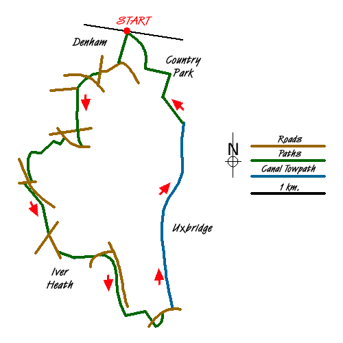 Route Map - Denham Circular Walk