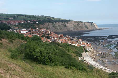 The village of Robin Hood's Bay from the Cleveland Way