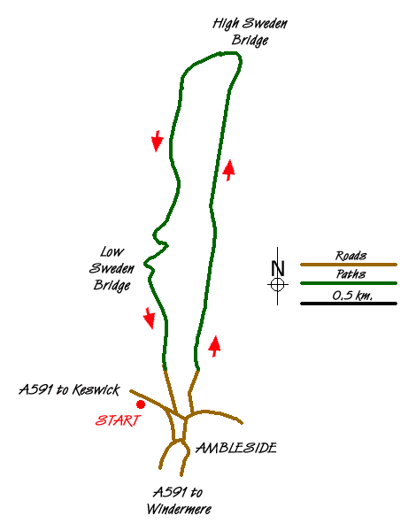 Route Map - High Sweden Bridge Walk
