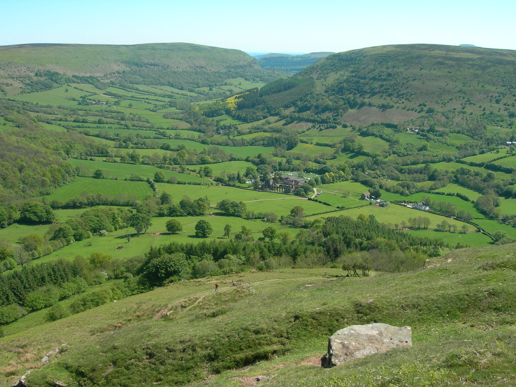 Photo from the walk - Llanthony Priory from Longtown