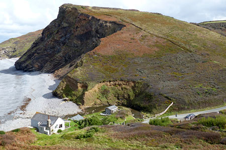 Millook seen from the South on the coast path