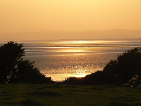 Glorious sunset over Morecambe Bay 