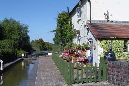 Picturesque lock-keeper's cottage