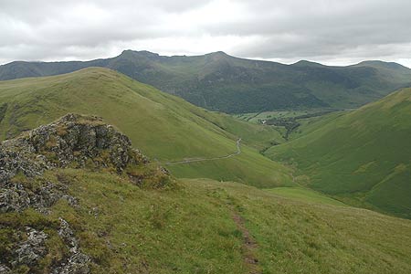 The High Stile Ridge (on the skyline) from Knott Rigg
