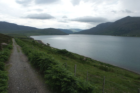 The path beside Little Loch Broom near Badrallach