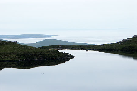 Looking west across Loch na h-Uidhe out to sea