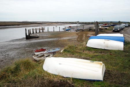 Busy harbour at Burnham Overy Staithe