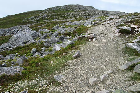 A steeper section of path up Schiehallion