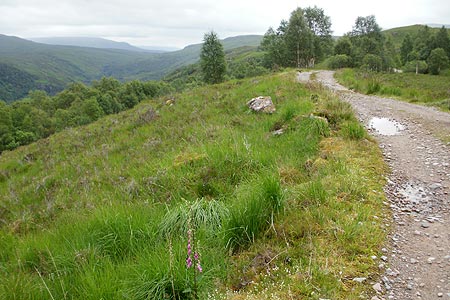 Path high above Leven Valley to Blackwater Reservoir