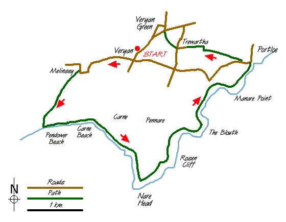 Route Map - Walk 1027