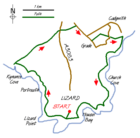 Walk 1032 Route Map