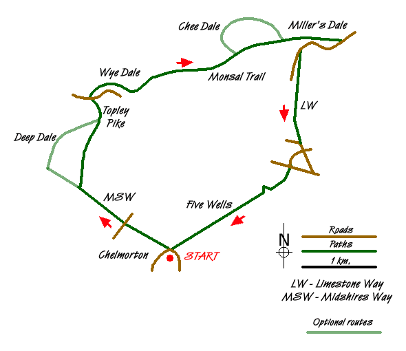 Walk 1043 Route Map