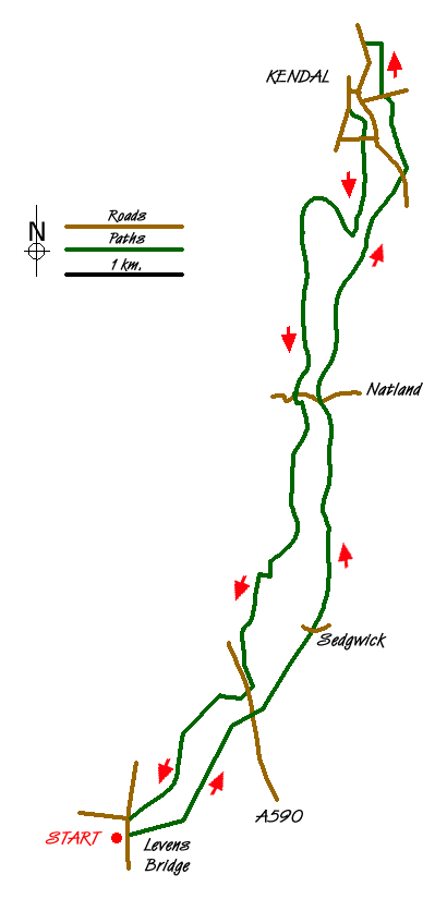 Walk 1045 Route Map