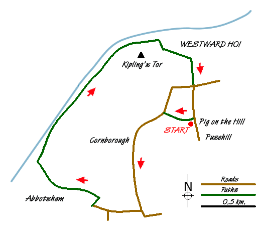 Walk 1047 Route Map
