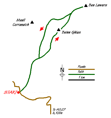 Walk 1054 Route Map