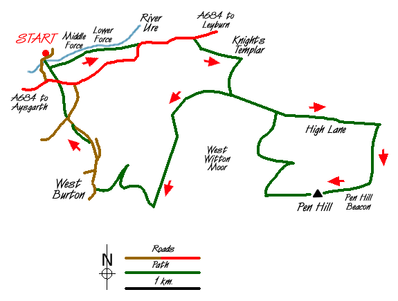 Route Map - Walk 1055