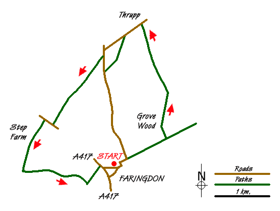 Walk 1079 Route Map