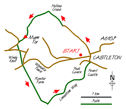 Walk 1087 Route Map