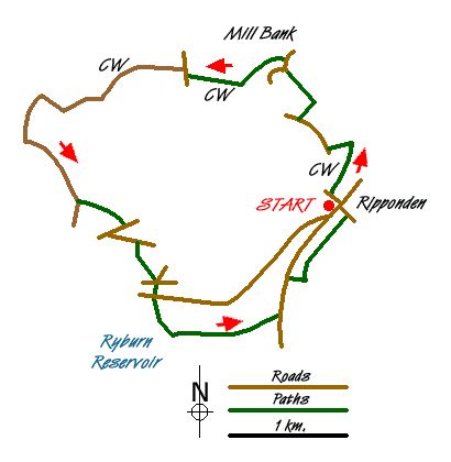 Route Map - Walk 1091