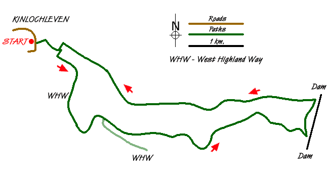 Route Map - Blackwater Reservoir Walk