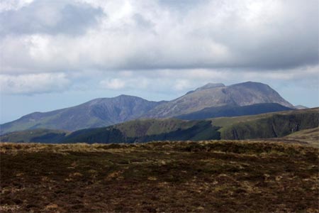 Close-up of Cadair Idris from the summit of Maesglase