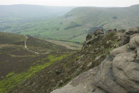 The view back to Edale from Ringing Roger