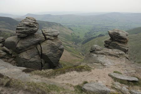 Looking south to the Great Ridge and Edale