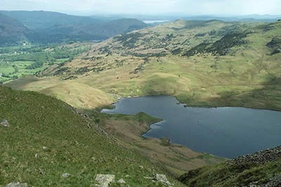 View of Easedale Tarn & Silver How, Tarn Crag