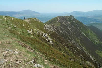 View from Scar Crags towards Causey Pike