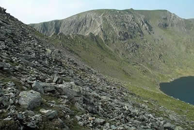 Approach to Striding Edge & path to Helvellyn
