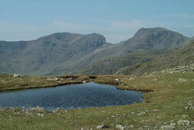 Scafell & Scafell Pike from Three Tarns