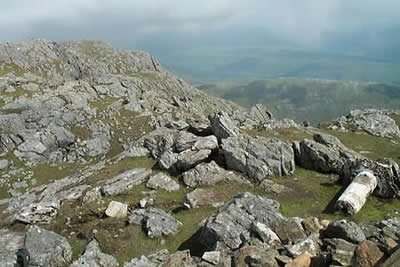 View south from Beinn Resipol & trig point