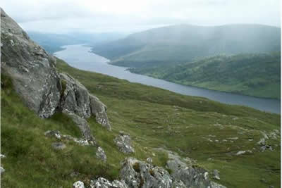 Loch Arkaig from south ridge of Fraoch Bheinn