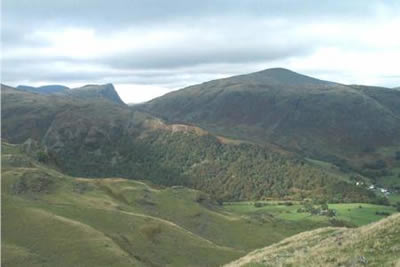 Near summit of Bessyboot, Dale Head dominates view
